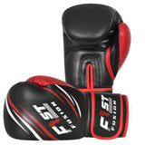 Unisex Adult Boxing Gloves, Pro Training Sparring, Maya Hide Leather, Muay Thai MMA Kickboxing Multi Layered, 8oz-14oz (Black/Red)