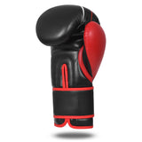 Unisex Adult Boxing Gloves, Pro Training Sparring, Maya Hide Leather, Muay Thai MMA Kickboxing Multi Layered, 8oz-14oz (Black/Red)