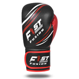 Unisex Adult Boxing Gloves, Pro Training Sparring, Maya Hide Leather, Muay Thai MMA Kickboxing Multi Layered, 8oz-14oz (Black/Red)