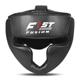 Boxing Head Guard, Maya Hide Leather Headgear Protection for Kickboxing Muay Thai MMA Training Taekwondo, Padded Guards, Adjustable-Black