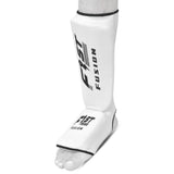FF Muay Thai Shin in Step, Kickboxing MMA Boxing Training Sparring Leg Foot Guards Cotton Cloth Elasticated Pair