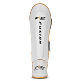 FF MMA Shin Guards Padded Muay Thai Leg Guards with Instep Protection for Kickboxing Training Sparring x2 Pink White-Gold