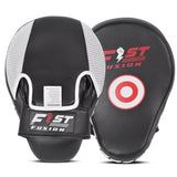 Boxing Focus Strike Pads Curved Punching MMA Muay Thai Training Sparring Kickpad Shields Pair Black-White
