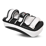 Thai Kick Boxing Pad, Professional Training Strike Shield, Black Leather, MMA Kicking Heavy Duty Curved Thai Pad x1